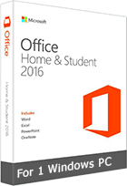 Office Home & Student 2016 for PC (with Windows 7, 8, 10)